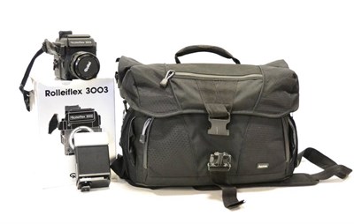 Lot 2342 - Rollieflex 3003 Camera Outfit consisting of body no.309710024, Rollei HFT Planar f4, 50mm lens...