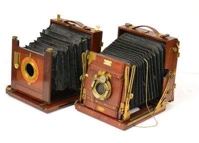 Lot 2344 - Sanderson Regular Model Folding Plate Camera for 4.5x6' plates, with Bausch & Lomb Unicom...