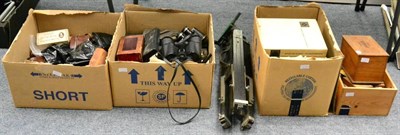 Lot 2350 - Various Cameras And Related Items including Pentax K1000, Kodaks, Thagee Exacta, various box...