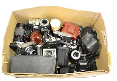 Lot 2352 - Various Cameras including Kowa SE, Nikon FG20 with Komuranon f4.5, 80-200mm lens, Nikkor f4.5,...