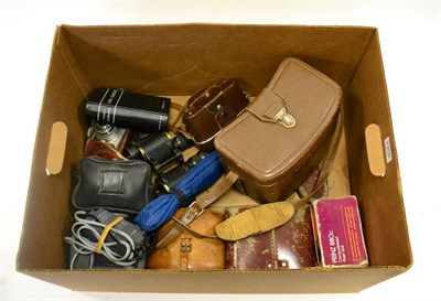 Lot 2358 - Various Cameras including Zeiss Ikon Prontor 125, Comet 5, Pentax PC-555, Nikon A20; together...