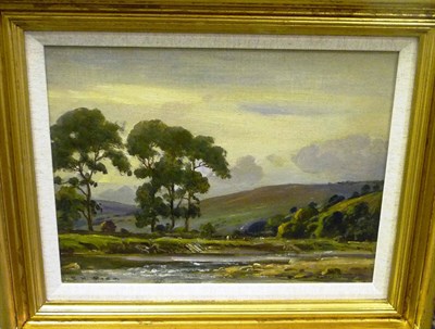 Lot 904 - Ernest Higgins Rigg (1868-1947) "In a Yorkshire Dale" Signed, inscribed verso by a later hand,...