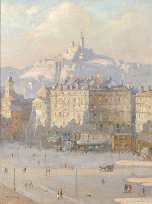 Lot 919 - Lionel Townsend Crawshaw BA, LLM, RSW (1864-1949) "Marseille"  Signed, inscribed on the...