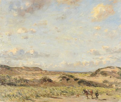 Lot 924 - Frederick William Jackson RBA, NEAC (1859-1918) "Birkdale Sands" Signed, extensively inscribed...