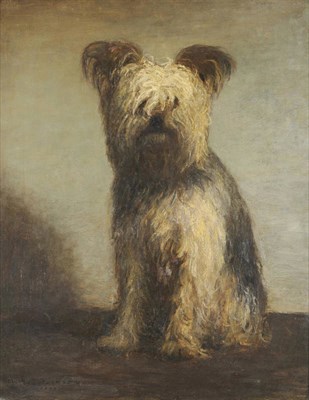 Lot 925 - Frederick William Jackson RBA, NEAC (1859-1918) "A Yorkshire Terrier" Signed and dated 1879,...