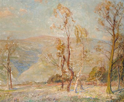 Lot 928 - Herbert Royle (1870-1958) The Valley of Desolation, Yorkshire Signed, oil on board, 75.5cm by 91cm