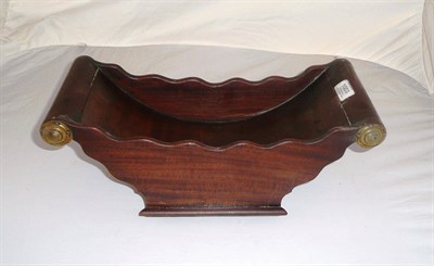 Lot 1003 - A Mahogany Cheese Coaster, circa 1820, of typical boat form with undulating border panels, the...