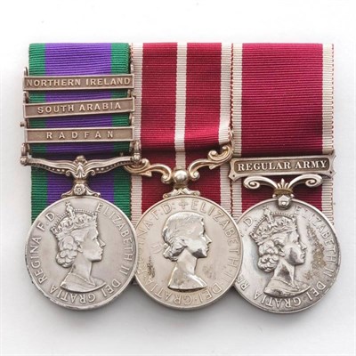 Lot 2 - A Group of Three Medals, to 23945988 PTE. P.R. TAYLOR (later WO2) / 1 E. ANGLIAN, comprising...