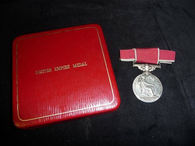 Lot 7 - A British Empire Medal - Civil (Elizabeth II), awarded to MARGARET ELEANOR, MRS. SCHOLFIELD,...