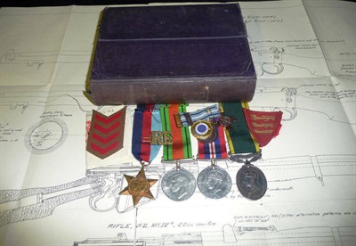 Lot 20 - A Second World War Group of Four Medals, to 2078719. SJT.A.THOMPSON. R.E., comprising 1939-45 Star