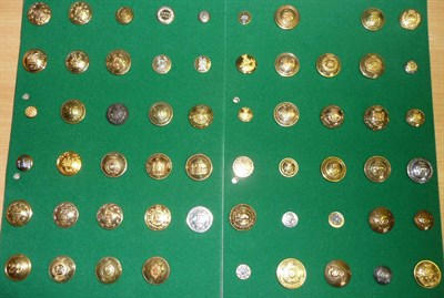 Lot 29 - A Collection of One Hundred and Seventeen Regimental and Mess Waiter's Buttons to Infantry of...