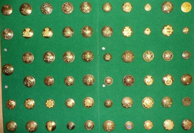 Lot 31 - A Collection of One Hundred and Sixteen Guards and Cavalry Regimental Buttons, including...