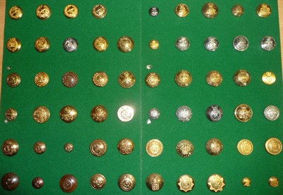 Lot 32 - A Collection of One Hundred and Eighteen Rank, Corps and Regimental Buttons, including...