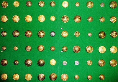 Lot 34 - A Collection of Eighty Seven Indian Army Buttons, including Honourable East India Company Staff and