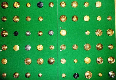 Lot 35 - A Collection of Eighty Three Indian Army Buttons, including  P.O.W. Dogras, 66 Punjabis, 101 Bombay