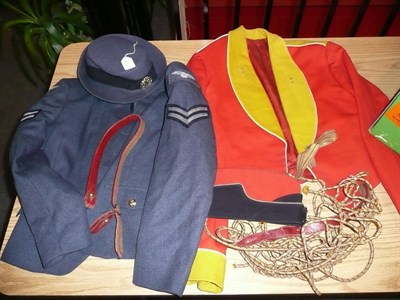 Lot 88 - A Mess Uniform, to E.J.Martin Esq., Dogra Regiment, of a red jacket with yellow facings - rank...