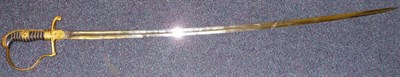 Lot 100 - A German Third Reich Army Officer's Sword, the 82.5cm single edge steel blade by Eickhorn,...