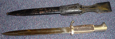 Lot 102 - A German Third Reich Parade Bayonet, the single edge fullered steel blade by Alcoso, Solingen,...