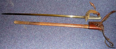 Lot 117 - An 1895 Pattern Infantry Officer's Sword, with 35inch (89cm) plain single edge fullered steel...