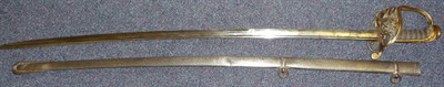 Lot 147 - A Victorian 1822 Pattern General Officer's Sword, the 80.5cm single edge pipe back steel blade...