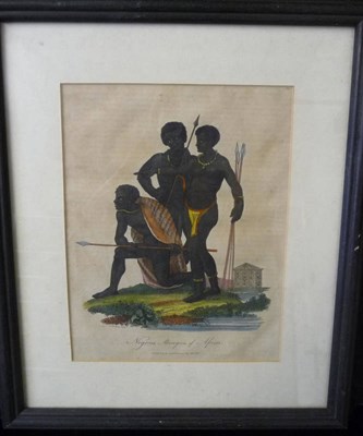 Lot 205 - By and After C Canton - "Negroes, Aborigines of Africa", hand coloured engraved bookplate,...