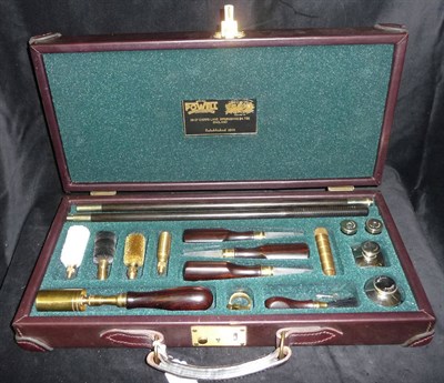 Lot 216 - A William Powell & Son, Birmingham 12 Bore Gun Cleaning Kit,  comprising rosewood handled two piece