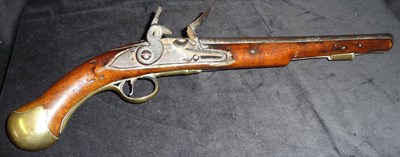 Lot 251 - A British 1716/77 Sea Service Flintlock Pistol, the 12inch (30cm) steel barrel with Board of...