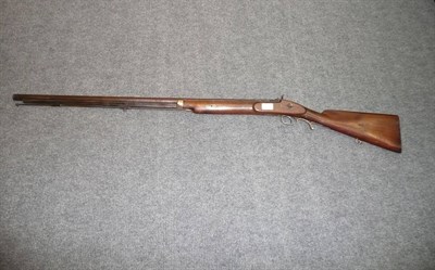 Lot 272 - A 19th Century Percussion Cap Musket, the 93cm steel barrel stamped HAS 890, the walnut half...