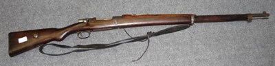 Lot 283 - A Deactivated 7.65mm 1903 Mauser Military Musket, numbered 108569, with leather sling and...