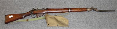 Lot 285 - A Deactivated .303 Calibre Bolt Action Rifle by Savage USA, numbered 8703665, with webbing...