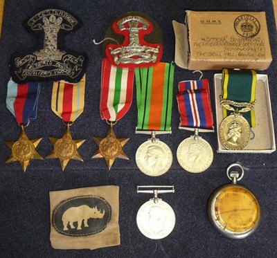 Lot 5 - A Second World War Group of Six Medals, awarded to 22241347 SGT.J.R.EDEN. L.D.Y., comprising...