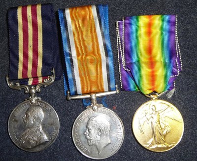 Lot 10 - A First World War Gallantry Group of Three Medals, awarded to 38380(3831) PTE.C.W.MORGAN....