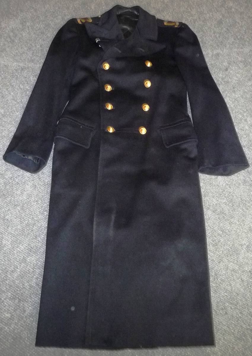 Lot 107 - A Royal Naval Reserves Officer's Greatcoat, to a Sub Lieutenant, with brass buttons, the...