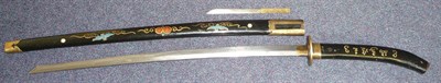 Lot 126 - An Eastern Long Sword, possibly Chinese or Japanese, the 66cm single edge steel blade with...