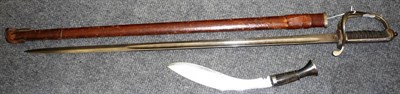 Lot 129 - A George V 1821 Pattern Royal Artillery Officer's Sword, the 86cm single edge fullered steel...