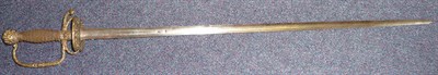 Lot 140 - A Late 17th/Early 18th Century "Shotley Bridge" Small Sword, the 77cm double edge steel blade...