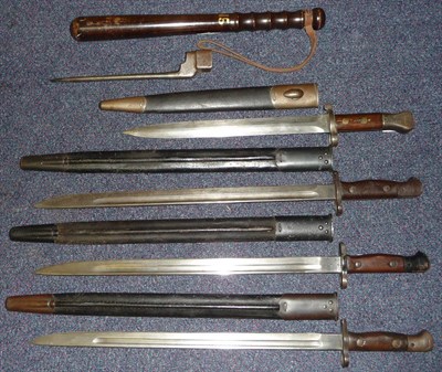 Lot 157 - A British Pattern 1888 MkI, Type 2 "Lee-Metford" Bayonet, with Wilkinson blade and steel...