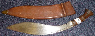 Lot 168 - A First World War British Military Issue Kukri, wthe fullered steel blade stamped CO I I G...