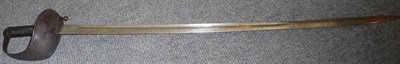 Lot 194 - A 19th Century Brazilian Mounted Police Sword, circa 1880, with plain 89.5cm siingle edge...