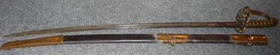 Lot 195 - A Victorian Infantry Sergeant's Sword, the 73cm single edge fullered steel blade stamped 2 25...