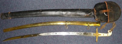 Lot 205 - A Victorian General Officer's 1831 Pattern Mameluke Sword, the 78cm latchet steel blade etched with