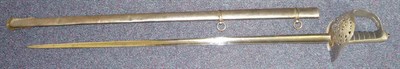 Lot 215 - A George V 1897 Pattern Infantry Officer's Sword, the 81.5cm single edge fullered steel blade...