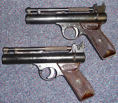 Lot 346 - PURCHASER MUST BE 18 YEARS OR OVER A Webley Premier .22 Calibre Air Pistol, with chequered...