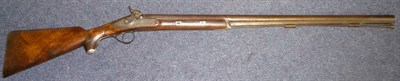 Lot 386 - A 19th Century Percussion Cap Sporting Gun by Jeffries, with 83cm damascus barrel, foliate engraved