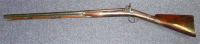 Lot 389 - A 19th Century Percussion Cap Sporting Gun by Spencer, the 71.5cm steel barrel octagonal at the...