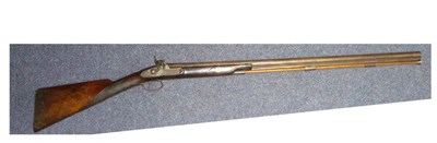 Lot 396 - A 19th Century Percussion Cap Sporting Gun by T Cook, with 81cm steel barrel, foliate engraved cock