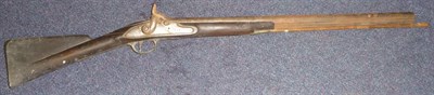 Lot 402 - An 18th Century India Pattern Percussion Cap Carbine, the 68.5cm steel barrel with London proof...