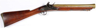 Lot 423 - A Late 18th/Early 19th Century Flintlock Blunderbuss, the earlier 41cm flared brass two stage...