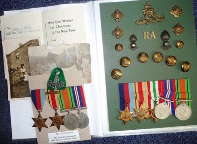 Lot 6 - A Second World War Group of Five Medals, posthumously awarded to Lieutenant D.J.G. Nicholls,...