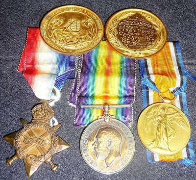 Lot 27 - A First World War Trio, awarded to 44795 PTE.A.REYNARD. R.A.M.C., comprising 1914-15 Star,...